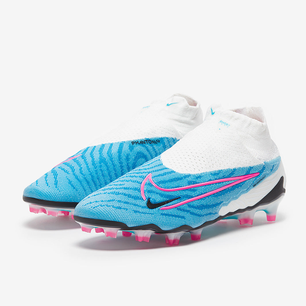 Nike Phantom GX Elite DF FG Football Boots Baltic Blue/Pink Blast/White/Laser Blue