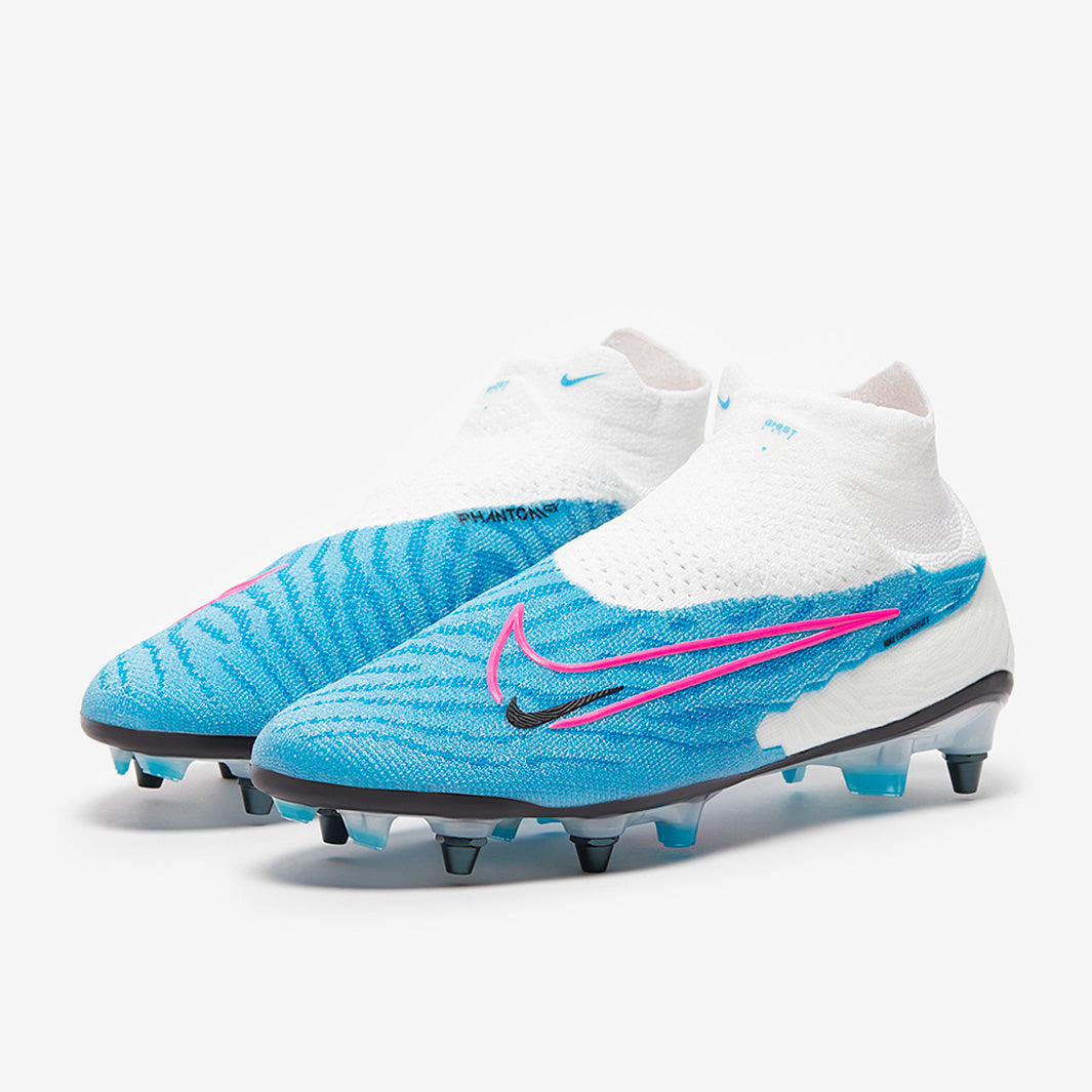 Nike Phantom GX Elite DF SG-Pro Player Edition Football Boots Baltic Blue/Pink Blast/White/Laser Blue