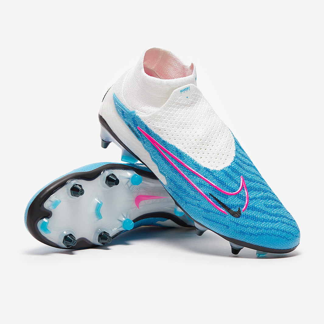 Nike Phantom GX Elite DF SG-Pro Player Edition Football Boots Baltic Blue/Pink Blast/White/Laser Blue