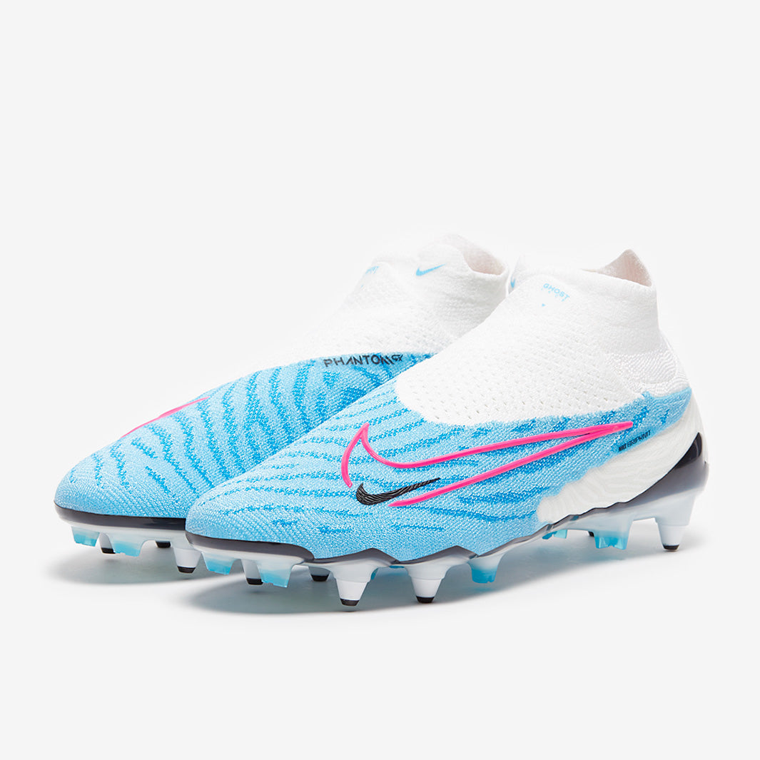 Nike Phantom GX Elite DF SG-Pro Anti-Clog Football Boots Baltic Blue/Pink Blast/White/Laser Blue