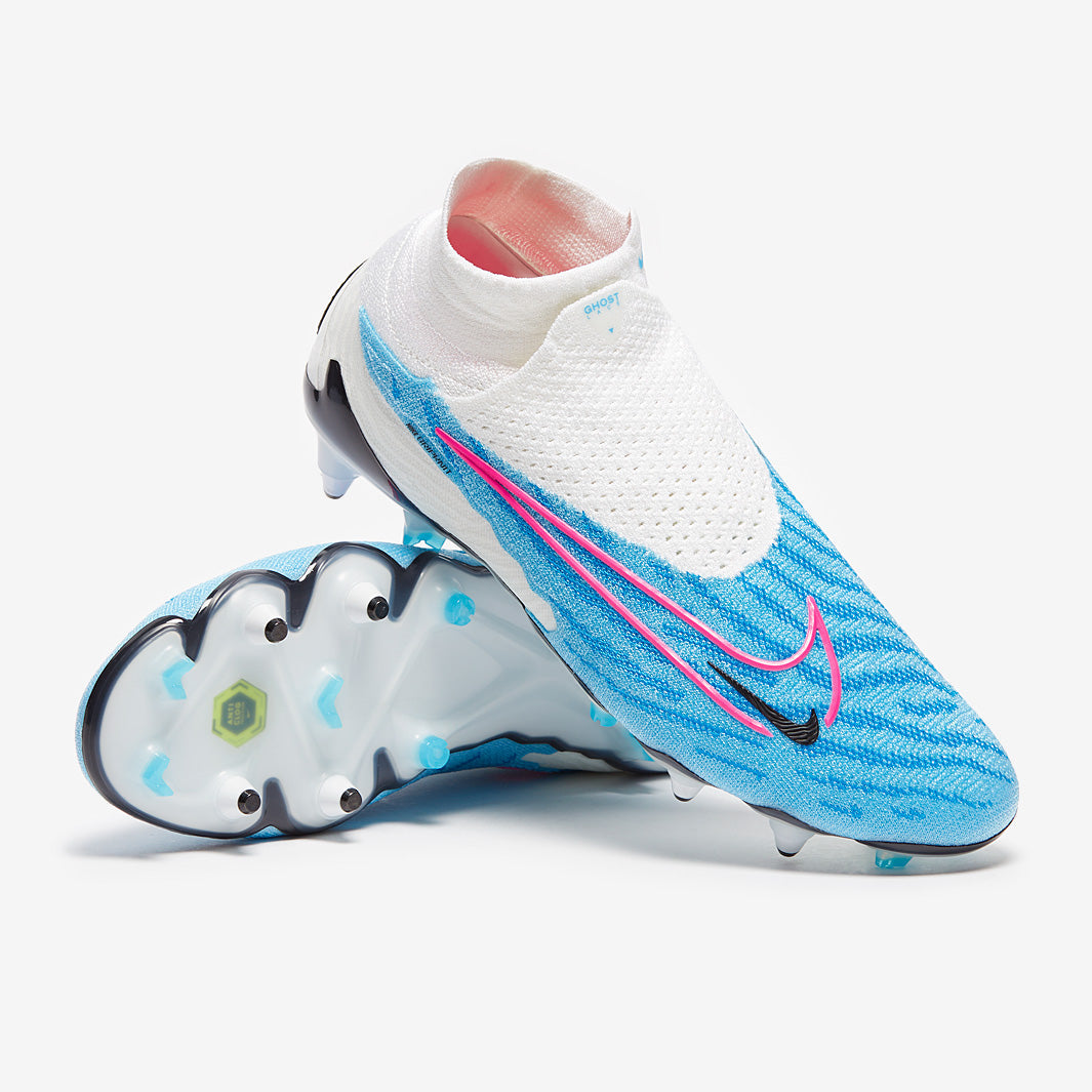 Nike Phantom GX Elite DF SG-Pro Anti-Clog Football Boots Baltic Blue/Pink Blast/White/Laser Blue