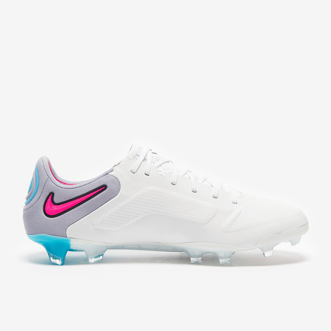 Nike Tiempo Legend IX Elite FG Football Boots White/Black/Baltic Blue/Pink Blast