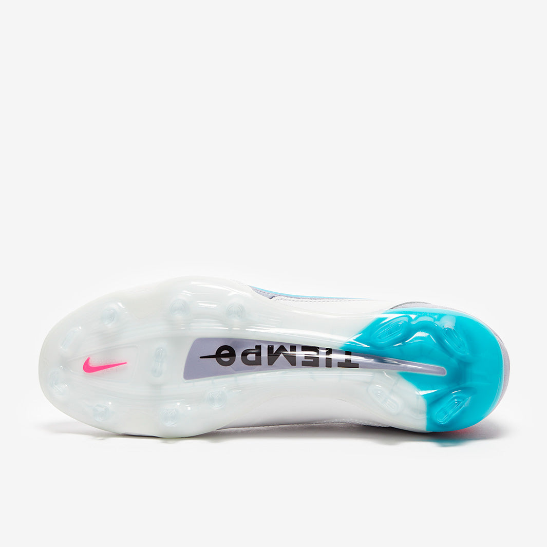 Nike Tiempo Legend IX Elite FG Football Boots White/Black/Baltic Blue/Pink Blast