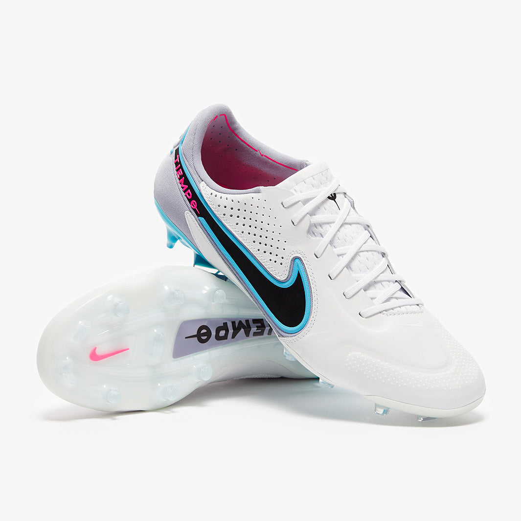 Nike Tiempo Legend IX Elite FG Football Boots White/Black/Baltic Blue/Pink Blast