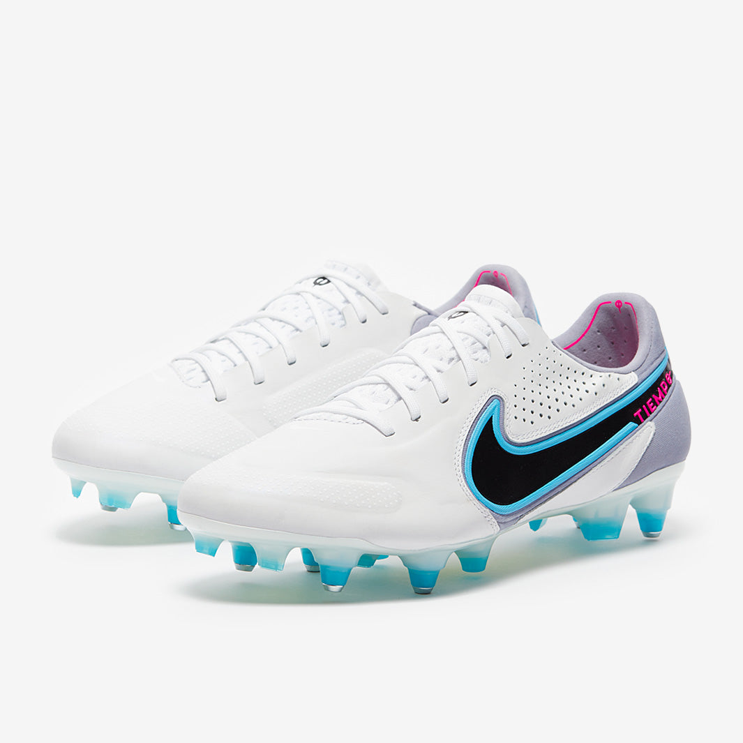 Nike Tiempo Legend IX Elite SG-Pro Anti-Clog Football Boots White/Black/Baltic Blue/Pink Blast
