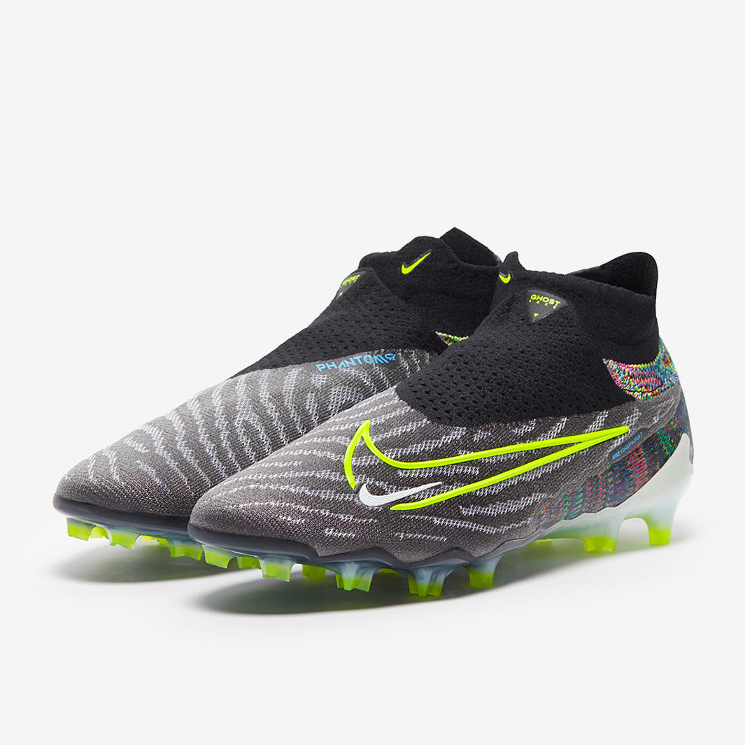 Nike Phantom GX Elite DF Link FG Football Boots Black/Volt/White/Blue Glow