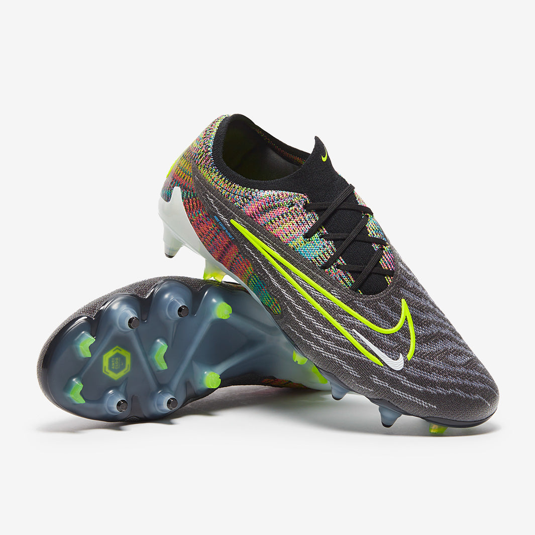 Nike Phantom GX Elite Link SG-Pro Anti-Clog Football Boots Black/Volt/White/Blue Glow