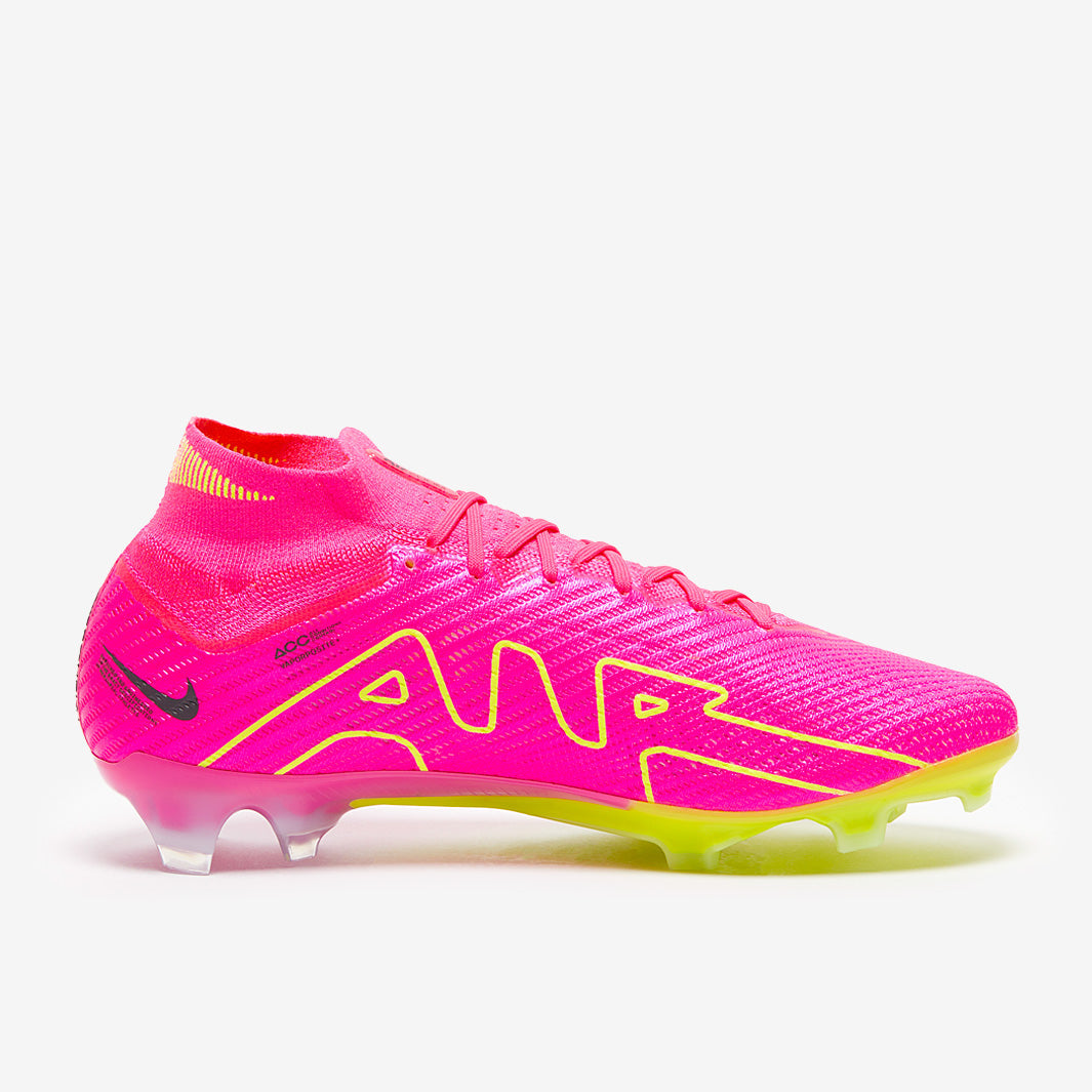Nike Air Zoom Mercurial Superfly IX Elite FG Football Boots Pink Blast/Volt/Gridiron