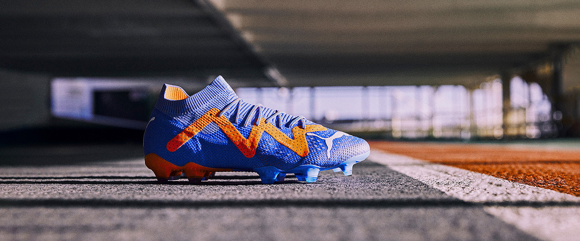 Puma Future Ultimate FG/AG Football Boots Blue Glimmer/White/Ultra Orange