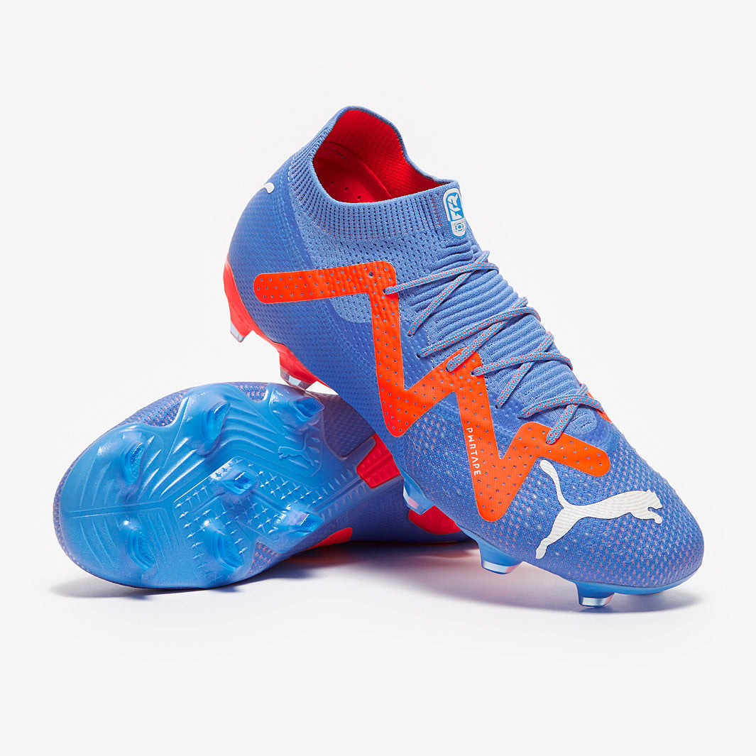 Puma Future Ultimate FG/AG Football Boots Blue Glimmer/White/Ultra Orange
