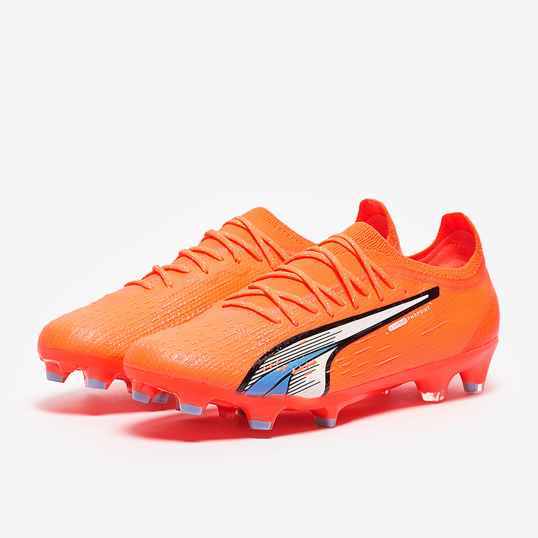 Puma Ultra Ultimate FG/AG Football Boots Puma Ultra Orange/Puma White/Blue Glimmer