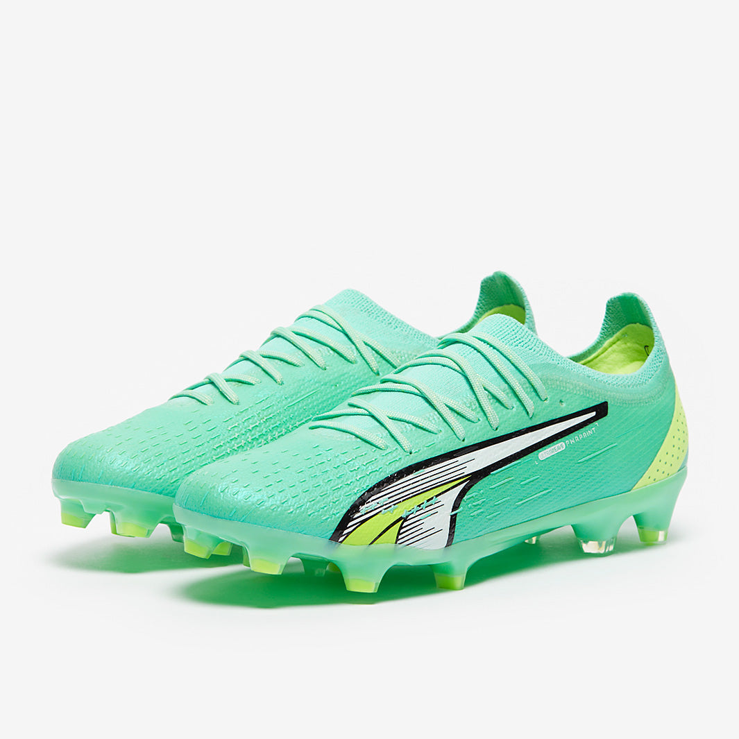 Puma Ultra Ultimate FG/AG Football Boots Electric Peppermint/Puma White/Fast Yellow