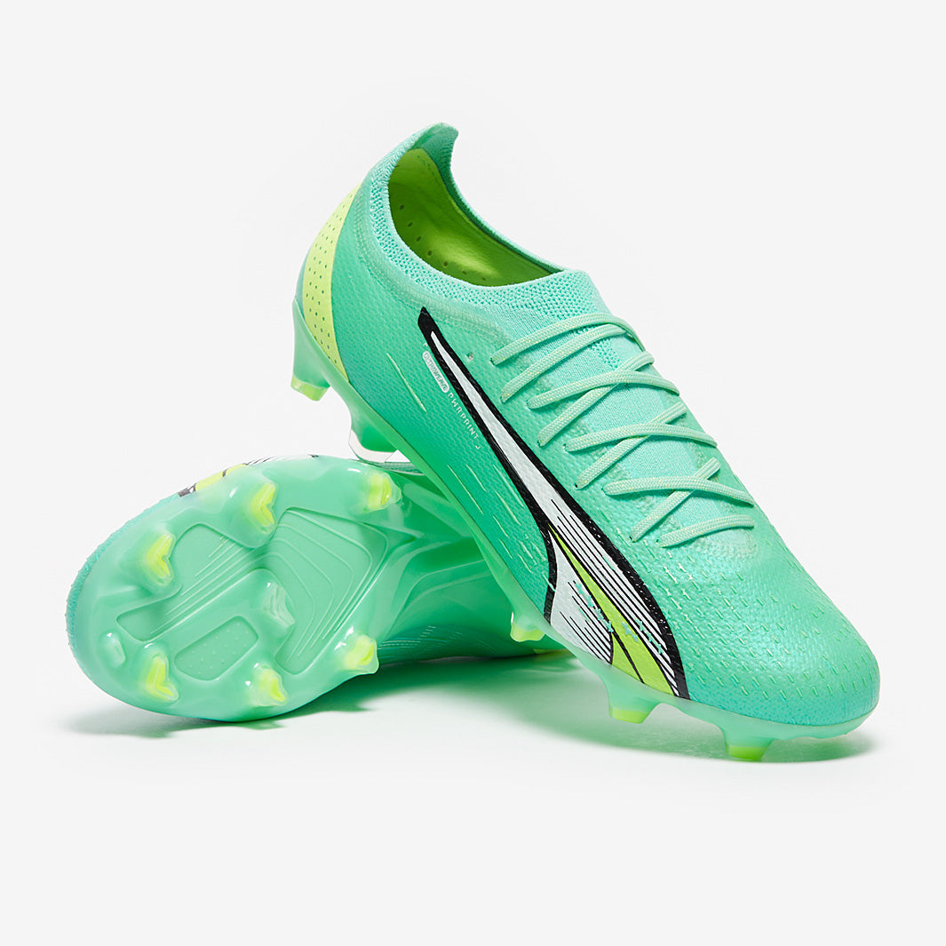 Puma Ultra Ultimate FG/AG Football Boots Electric Peppermint/Puma White/Fast Yellow