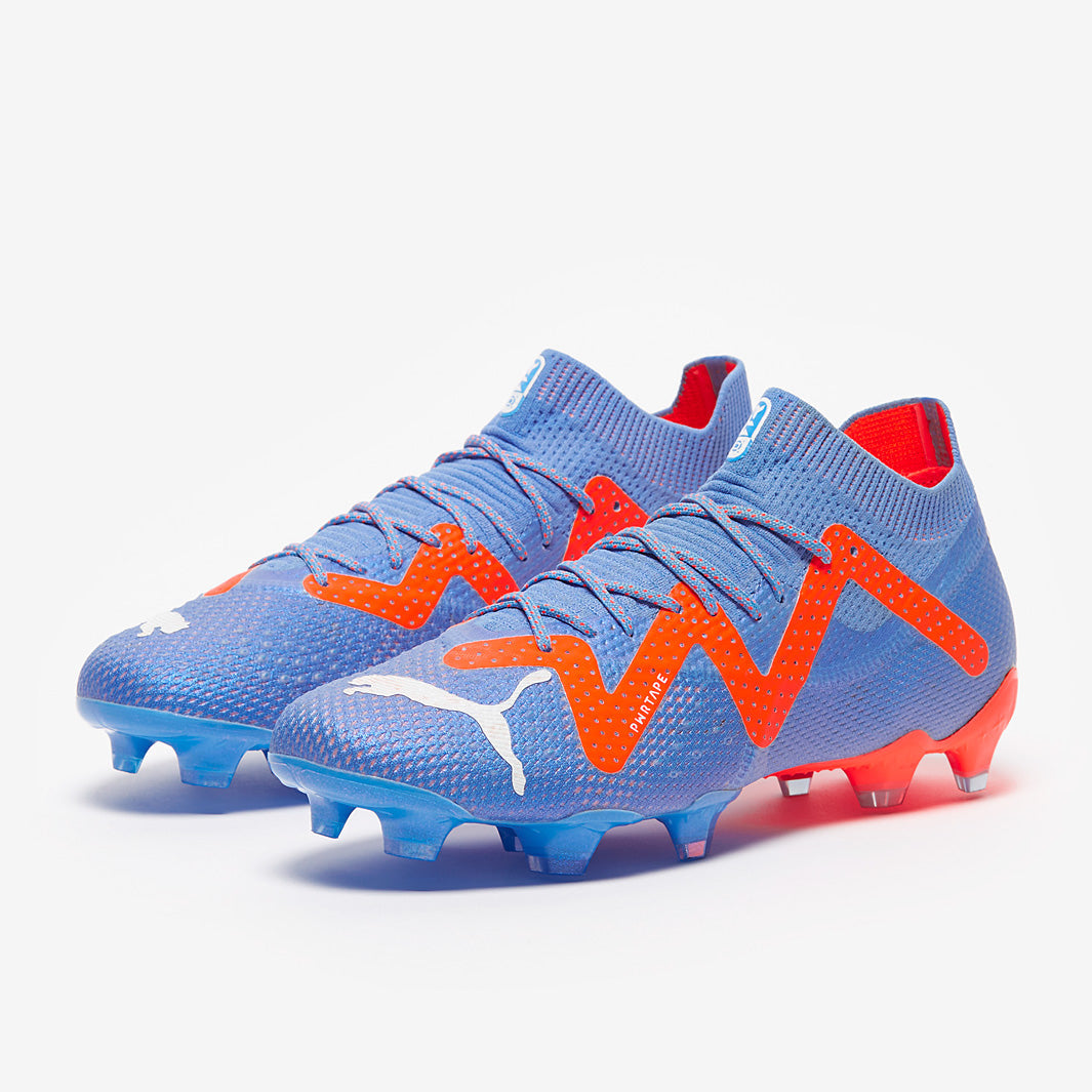 Puma Women's Future Ultimate FG/AG Football Boots Blue Glimmer/Puma White/Puma Ultra Orange