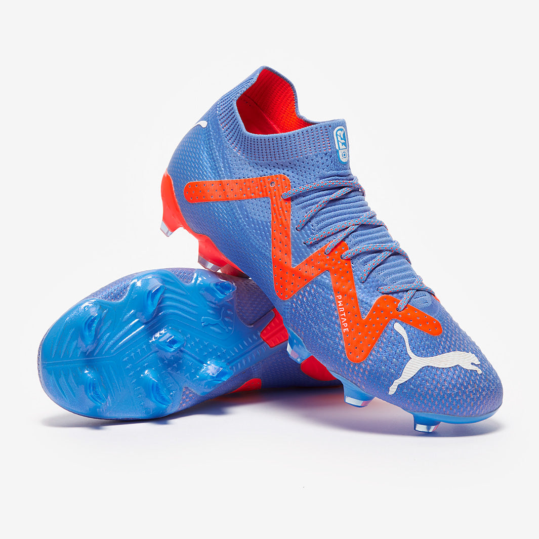 Puma Women's Future Ultimate FG/AG Football Boots Blue Glimmer/Puma White/Puma Ultra Orange
