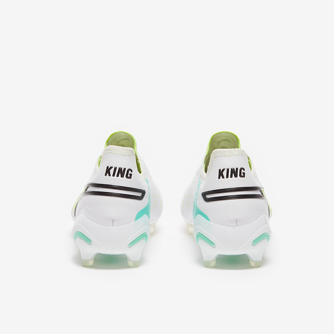 Puma Women's King Ultimate FG/AG Football Boots Puma White/Puma Black/Fast Yellow/Electric Peppermint