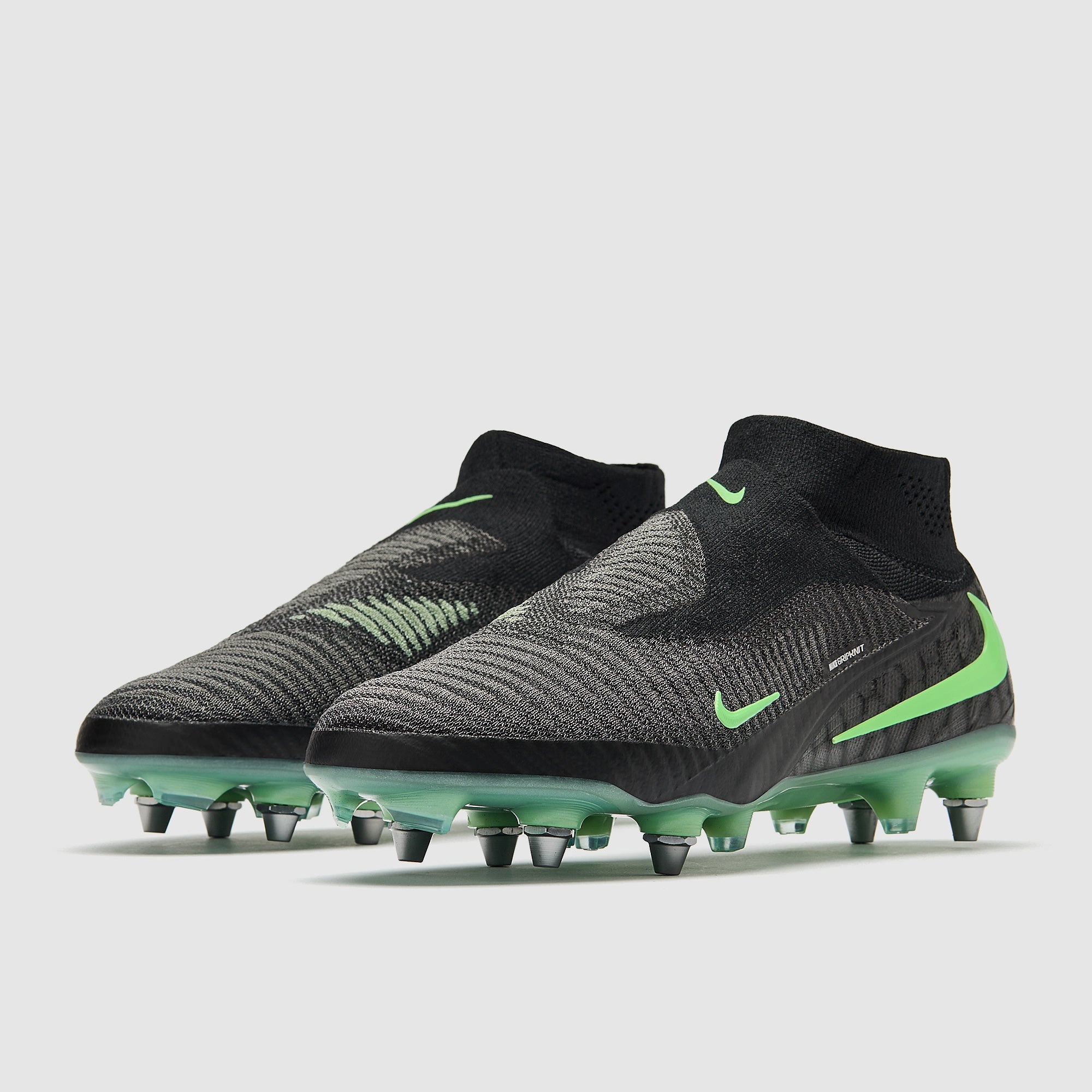 Nike Phantom 6 Elite High SG-Pro Player Edition Football Boots Black/Illusion Green