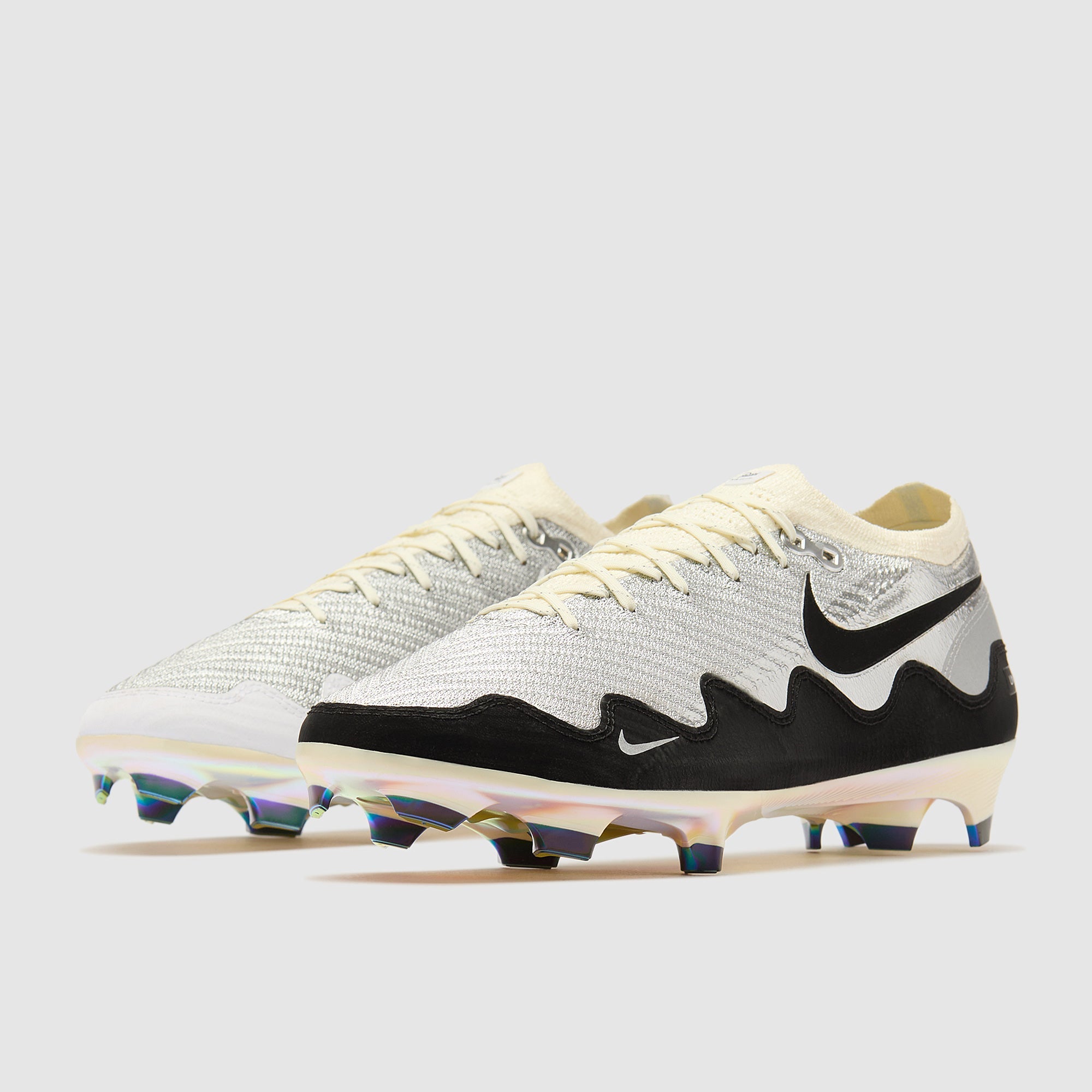 Nike Air Zoom Mercurial Vapor XVI Elite x Patta SE FG Football Boots Chrome/Black/White