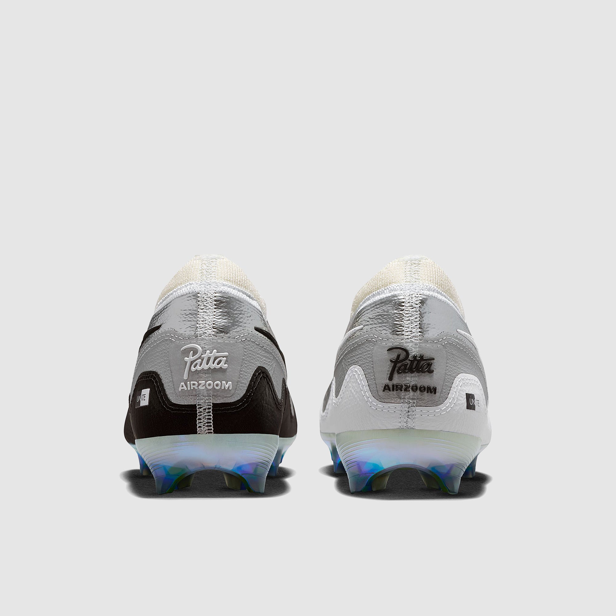 Nike Kids Air Zoom Mercurial Vapor XVI Elite x Patta SE FG Football Boots Chrome/Black/White