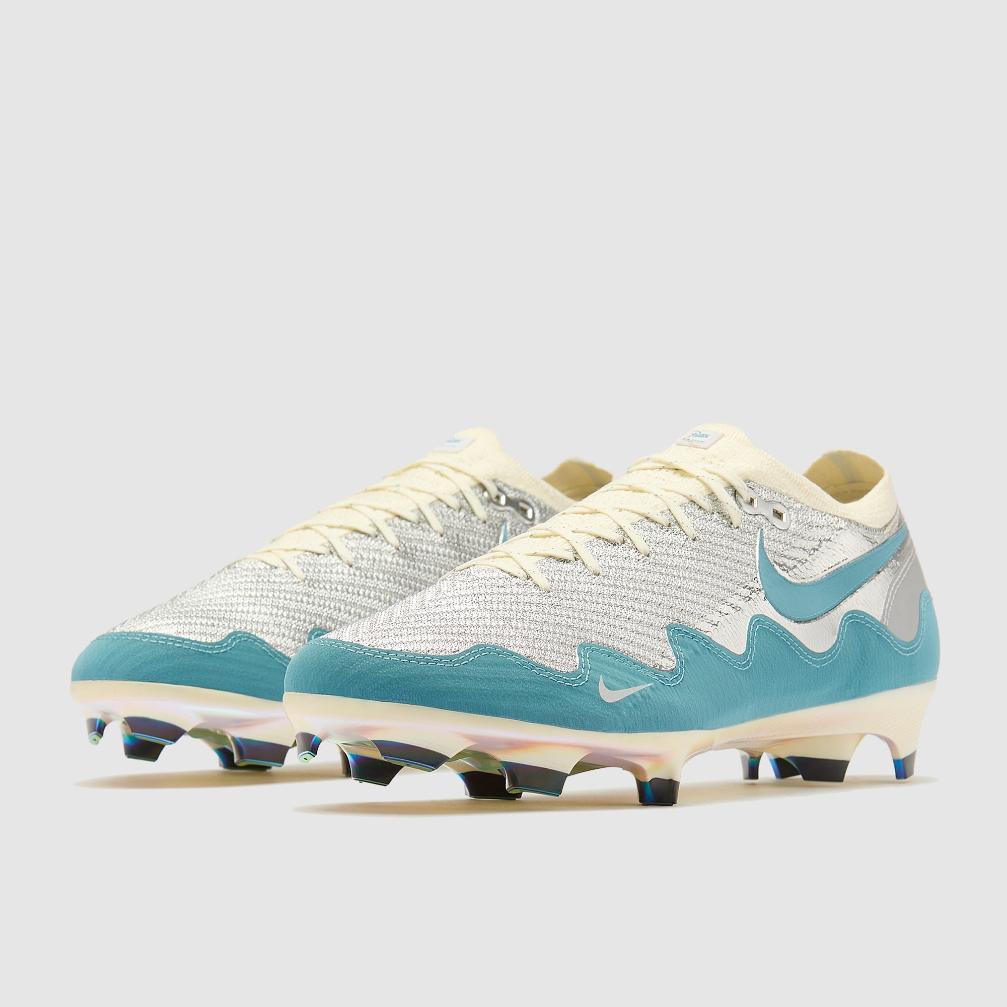 Nike Air Zoom Mercurial Vapor XVI Elite x Patta SE FG Football Boots Chrome/Noise Aqua/White