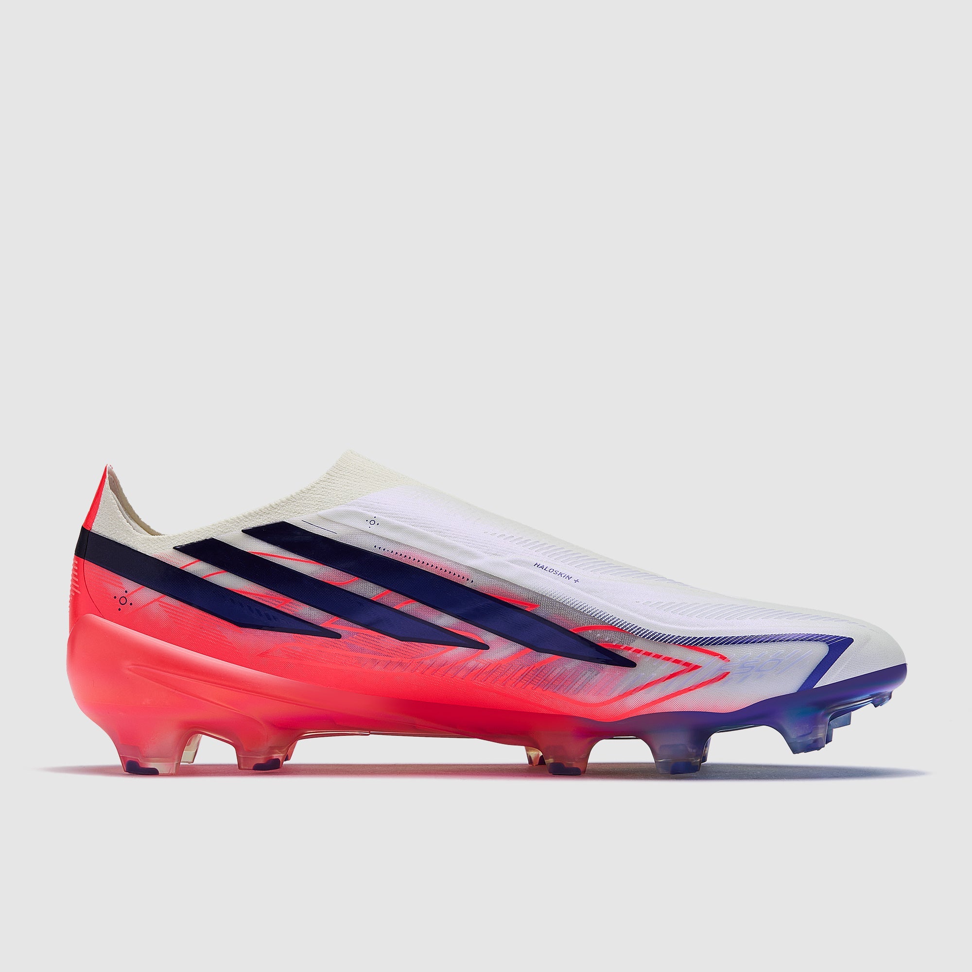 Adidas F50 Hyperfast Elite Laceless FG Football Boots Ftwr White/Solar Purple/Solar Turbo