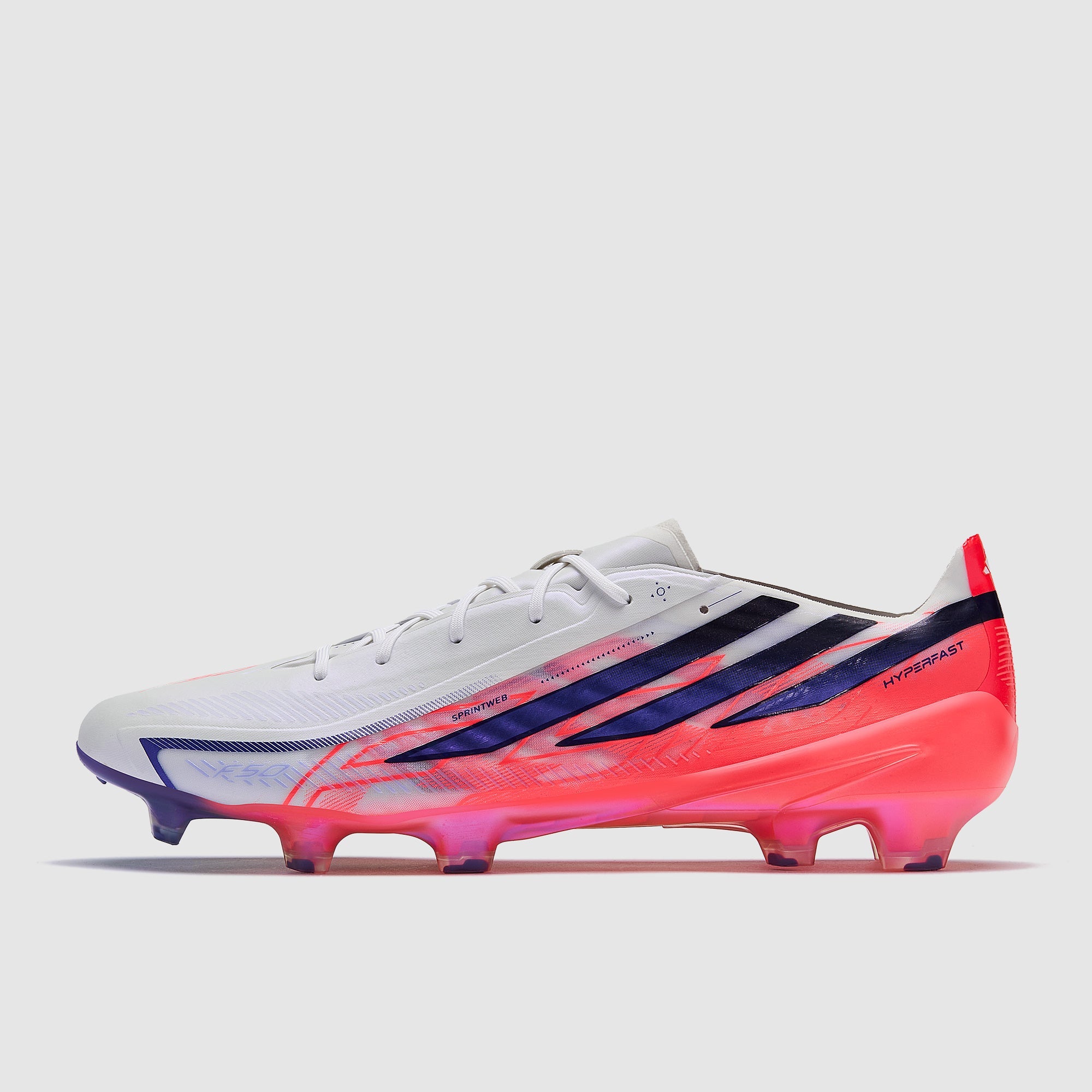 Adidas F50 Hyperfast Elite FG Football Boots Ftwr White/Solar Purple/Solar Turbo