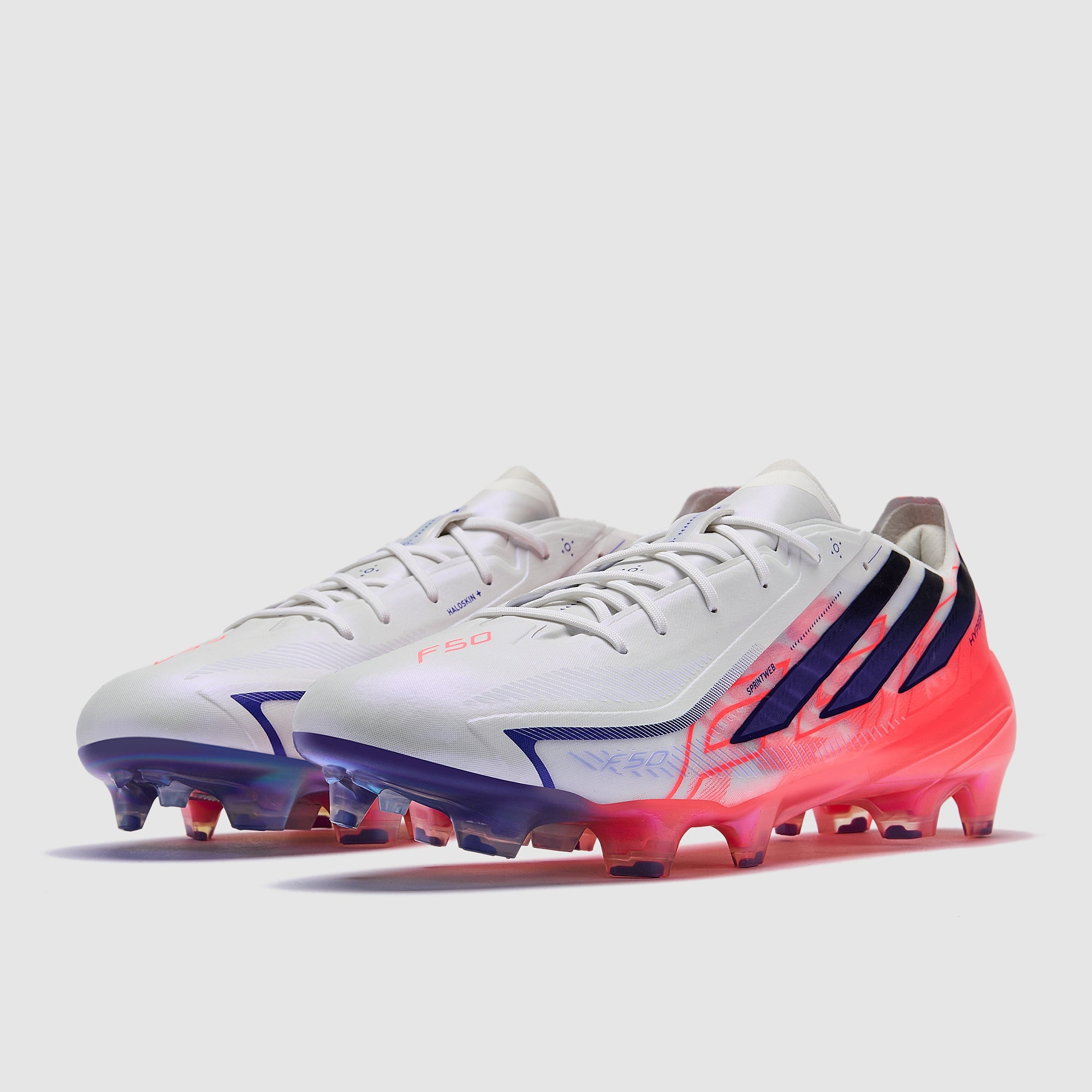 Adidas F50 Hyperfast Elite FG Football Boots Ftwr White/Solar Purple/Solar Turbo