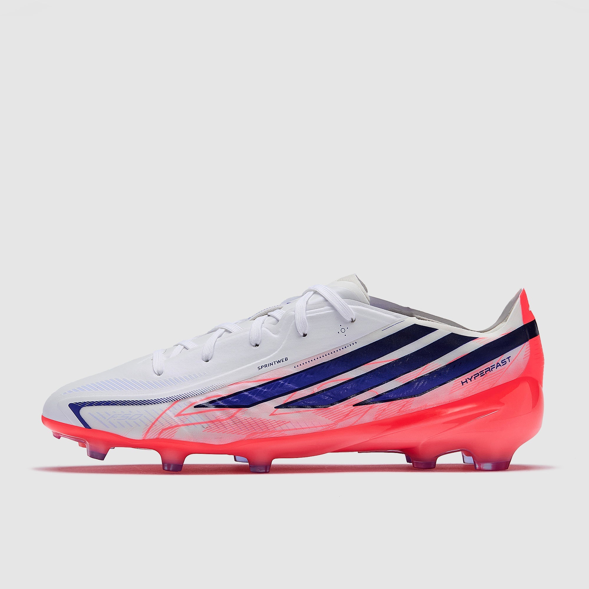 Adidas Kids F50 Hyperfast Elite FG Football Boots Ftwr White/Solar Purple/Solar Turbo