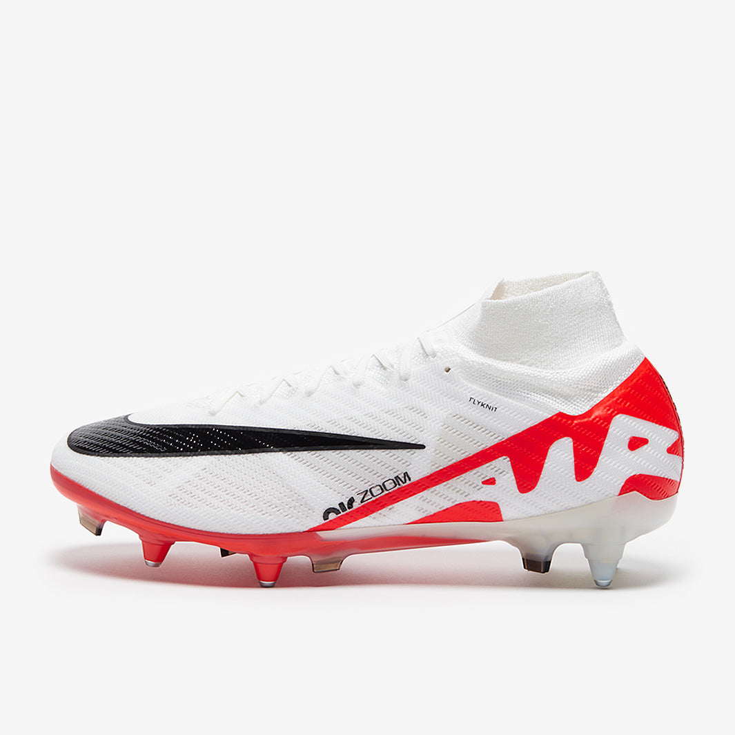 Nike Air Zoom Mercurial Superfly IX Elite SG-Pro Anti-Clog Football Boots Bright Crimson/White/Black