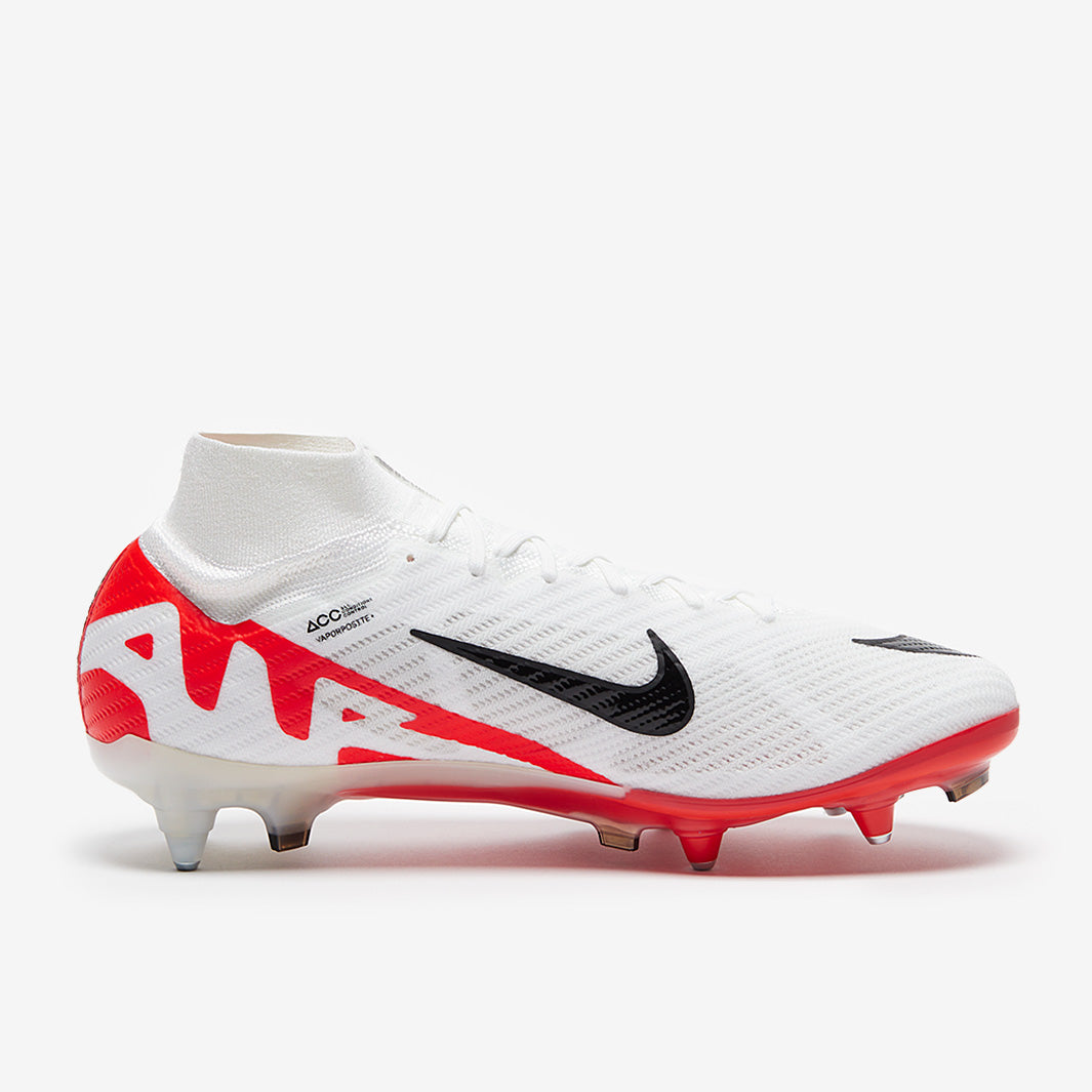 Nike Air Zoom Mercurial Superfly IX Elite SG-Pro Anti-Clog Football Boots Bright Crimson/White/Black