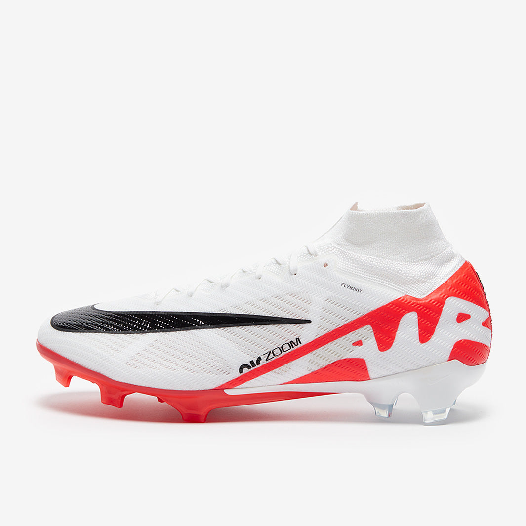Nike Air Zoom Mercurial Superfly IX Elite FG Football Boots Bright Crimson/White/Black