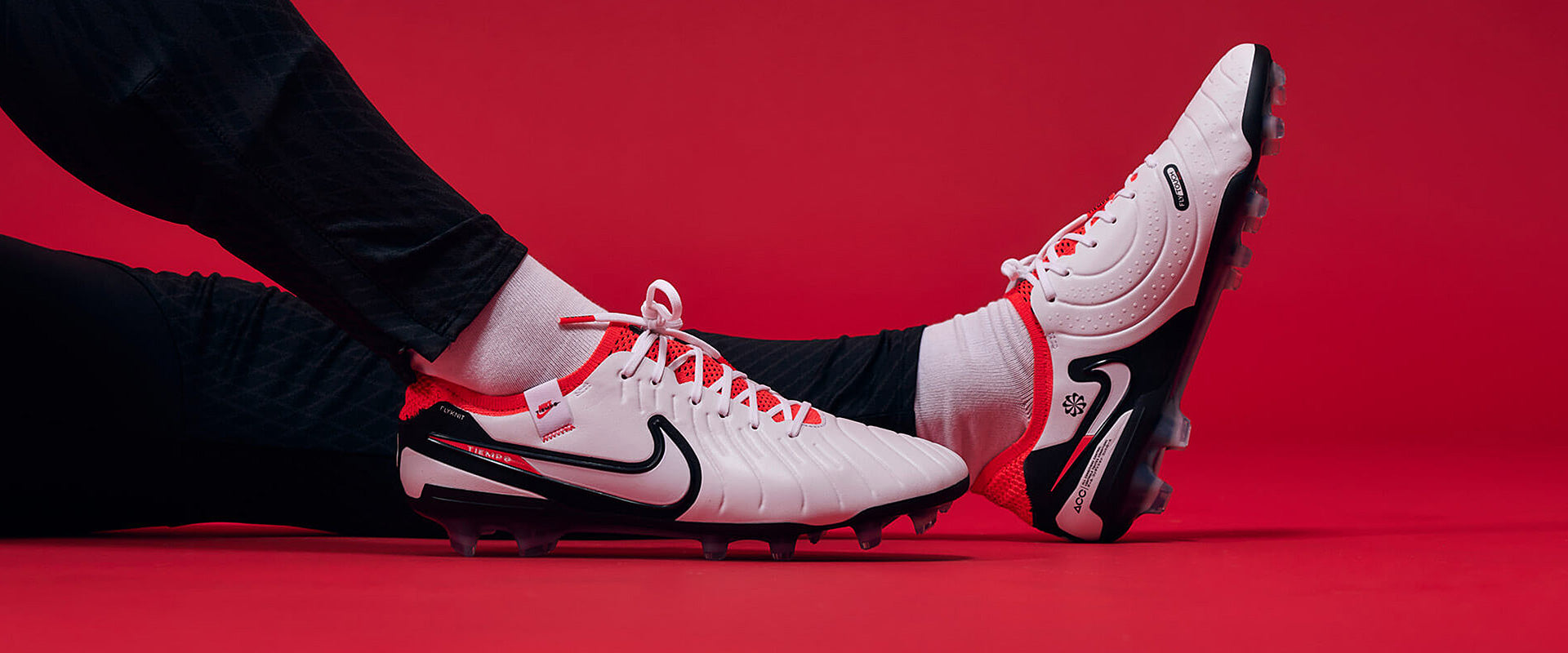 Nike Tiempo Legend X Elite FG Football Boots White/Black/Bright Crimson
