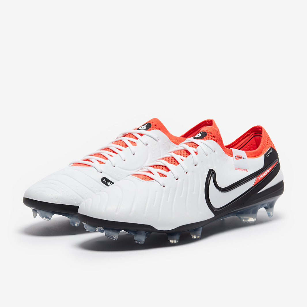 Nike Tiempo Legend X Elite FG Football Boots White/Black/Bright Crimson