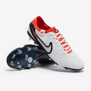 Nike Tiempo Legend X Elite FG Football Boots White/Black/Bright Crimson
