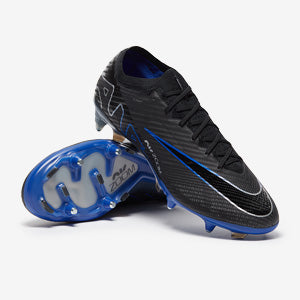 Nike Air Zoom Mercurial Vapor XV Elite SG Pro Anti-Clog Football Boots Black/Chrome/Hyper Royal