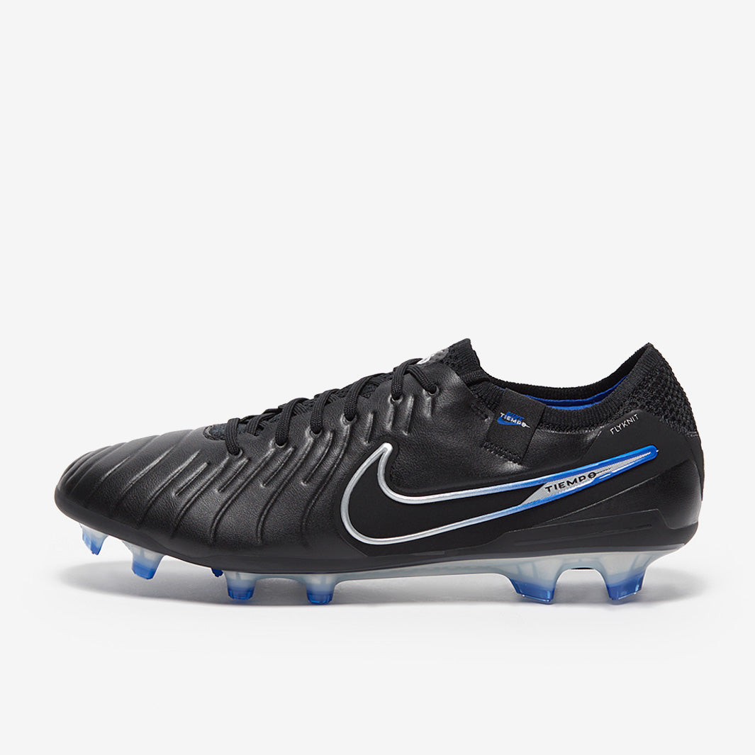 Nike Tiempo Legend X Elite FG Football Boots Black/Chrome/Hyper Royal
