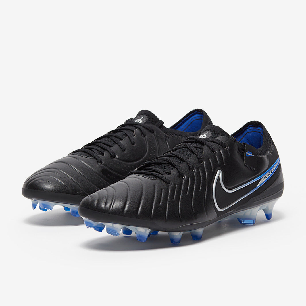 Nike Tiempo Legend X Elite FG Football Boots Black/Chrome/Hyper Royal