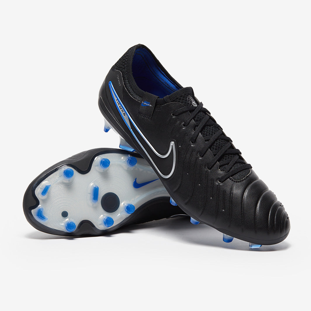 Nike Tiempo Legend X Elite FG Football Boots Black/Chrome/Hyper Royal