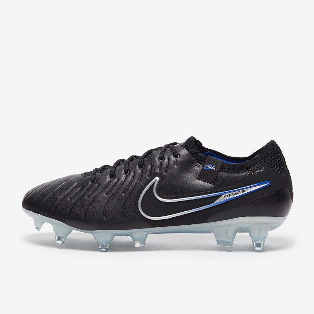 Nike Tiempo Legend X Elite SG-Pro Anti-Clog Football Boots Black/Chrome/Hyper Royal