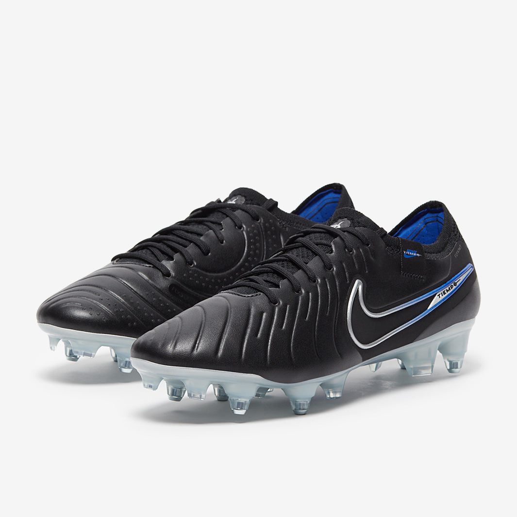 Nike Tiempo Legend X Elite SG-Pro Anti-Clog Football Boots Black/Chrome/Hyper Royal