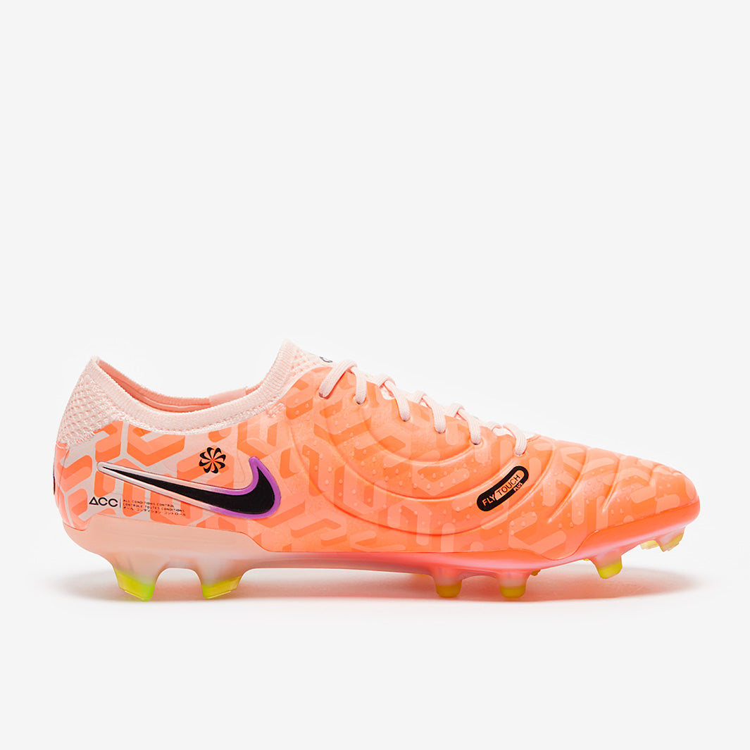 Nike Tiempo Legend X Elite NU FG Football Boots Guava Ice/Black/Total Orange