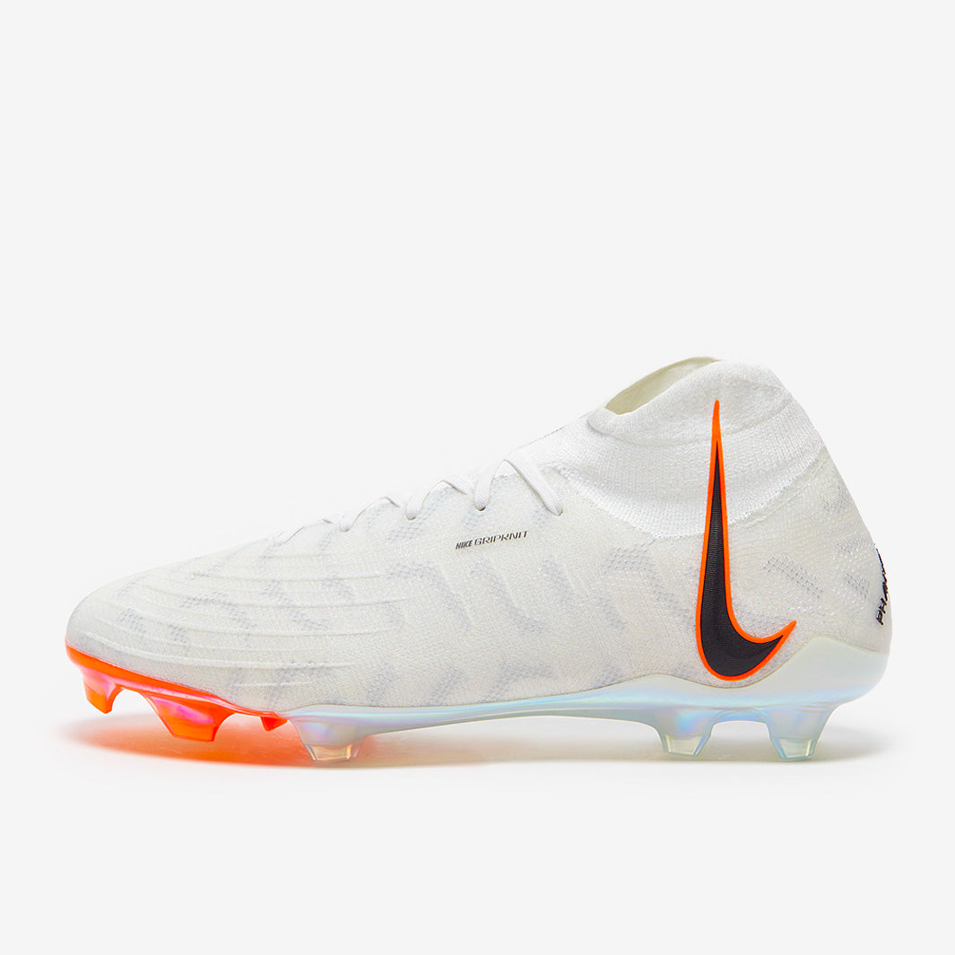 Nike Phantom Luna Elite FG Chuteira Campo Branca e Preta
