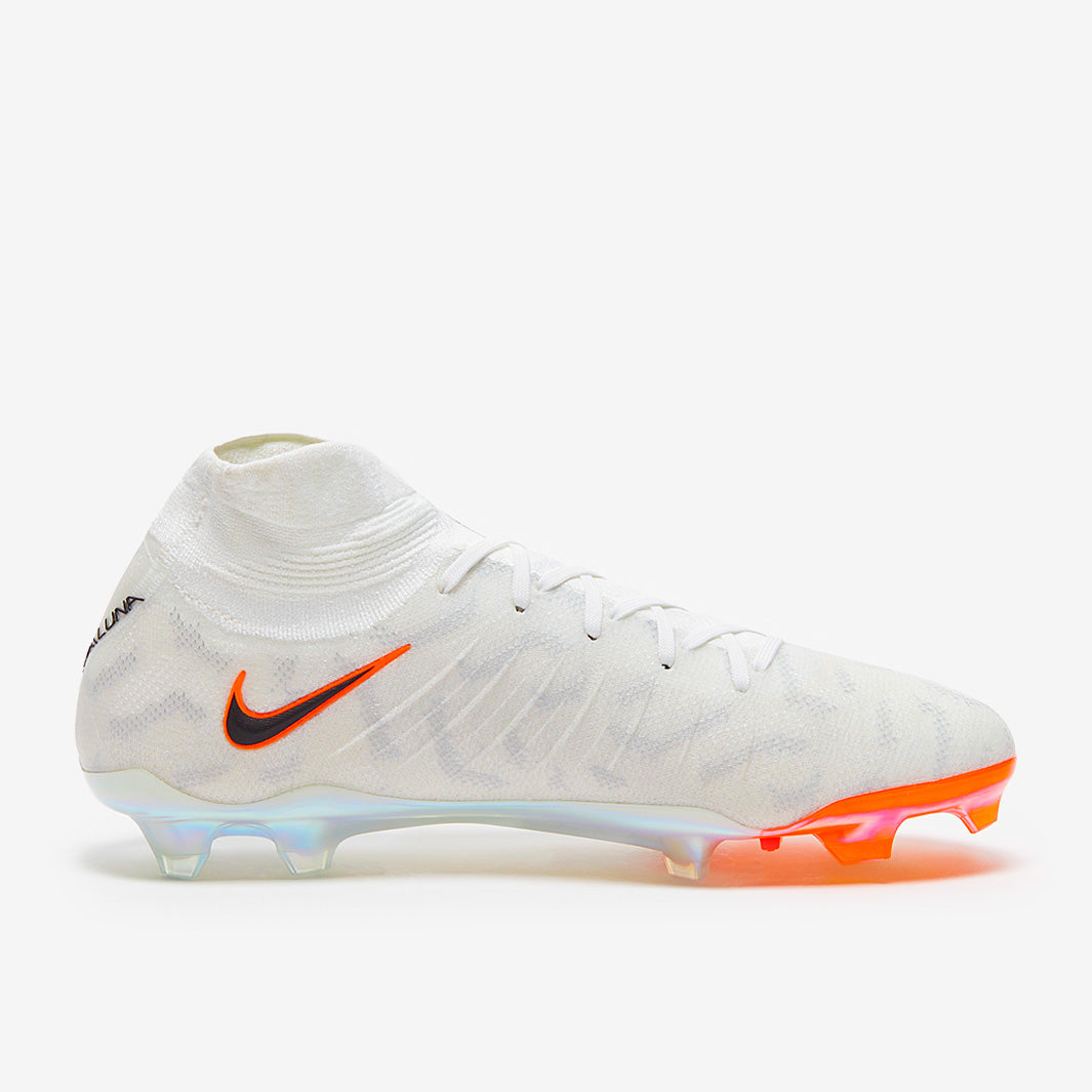 Nike Phantom Luna Elite FG Chuteira Campo Branca e Preta