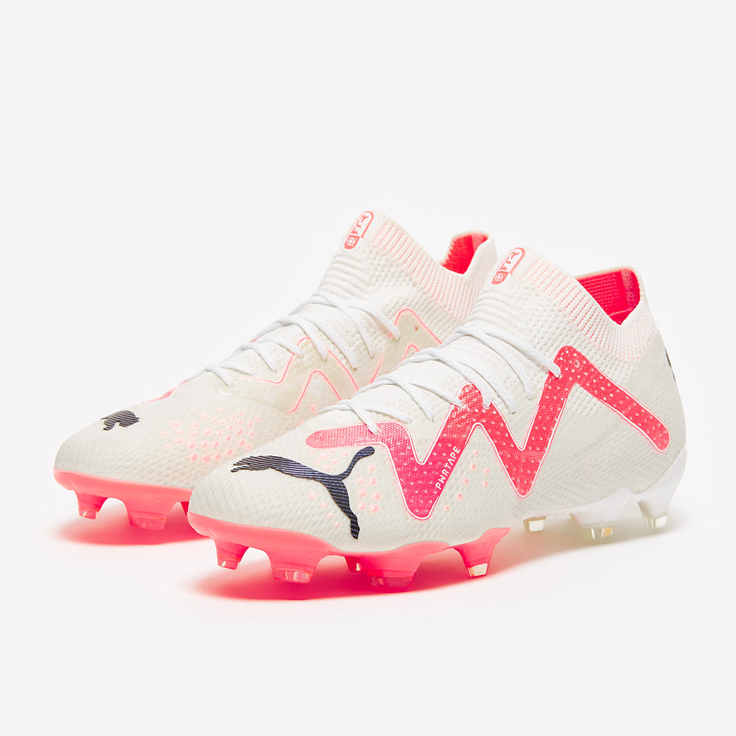 Puma Women's Future Ultimate FG/AG Football Boots Puma White/Fire Orchid