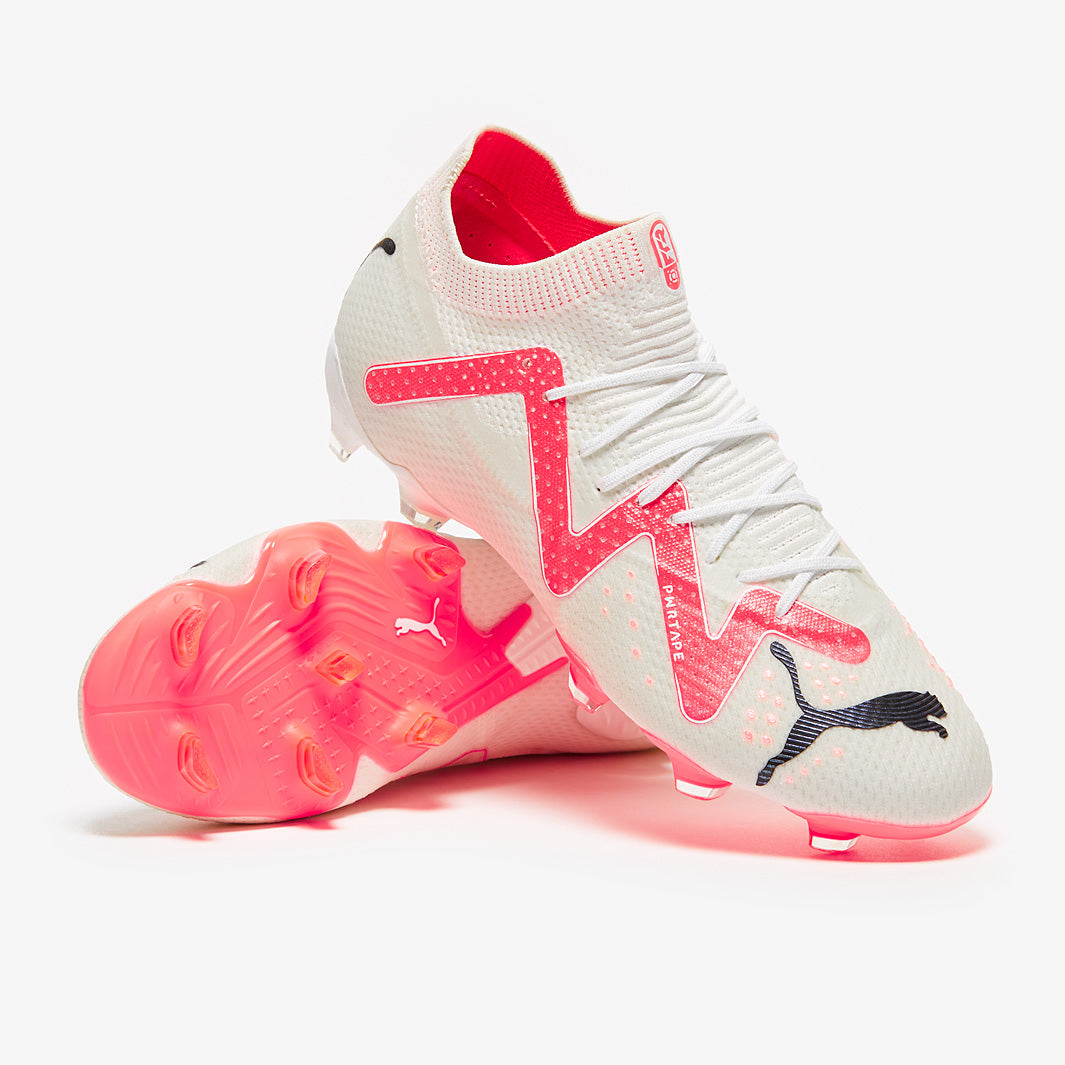 Puma Women's Future Ultimate FG/AG Football Boots Puma White/Fire Orchid