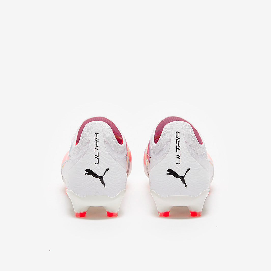Puma Women's Ultra Ultimate FG/AG Football Boots Puma White/Fire Orchid