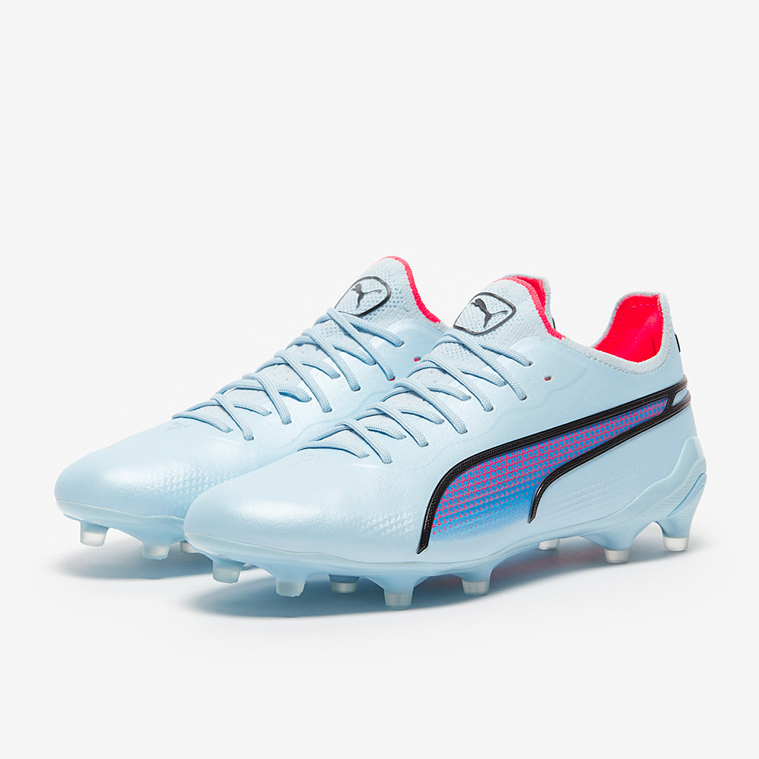 Puma Women's King Ultimate FG/AG Football Boots Silver Sky/Puma Black/Fire Orchid