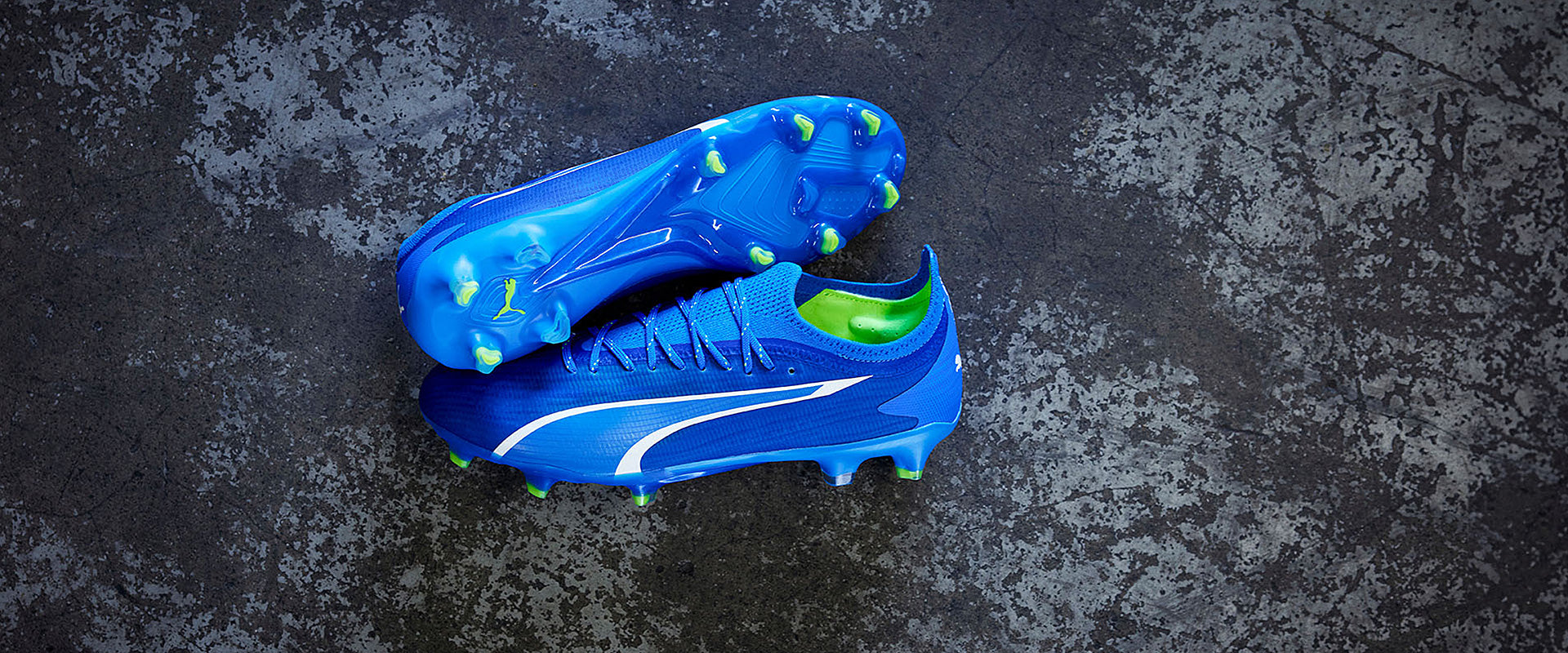 Puma Ultra Ultimate FG/AG Football Boots Ultra Blue/Puma White/Pro Green