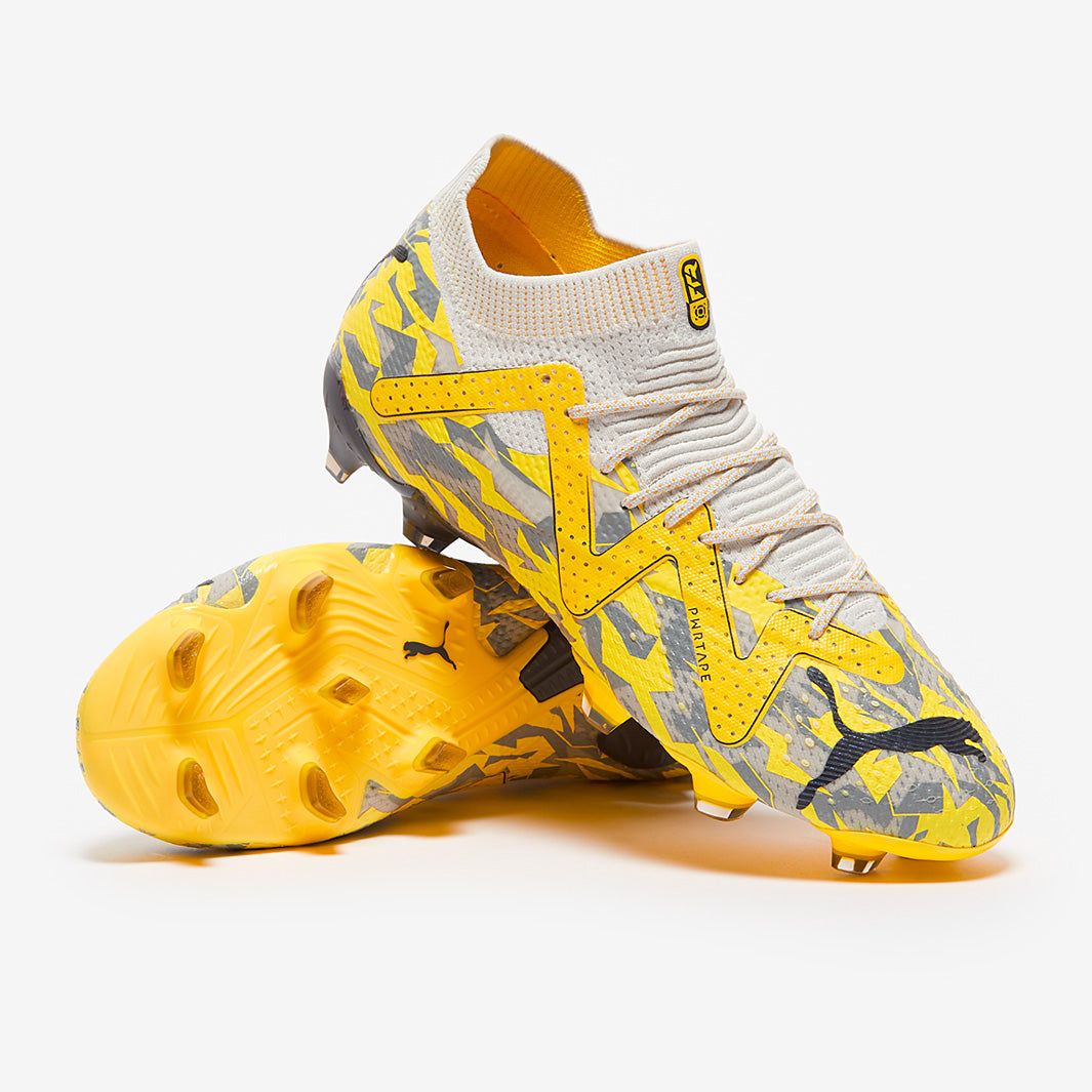 Puma Women's Future Ultimate FG/AG Football Boots Sedate Gray/Asphalt/Yellow Blaze