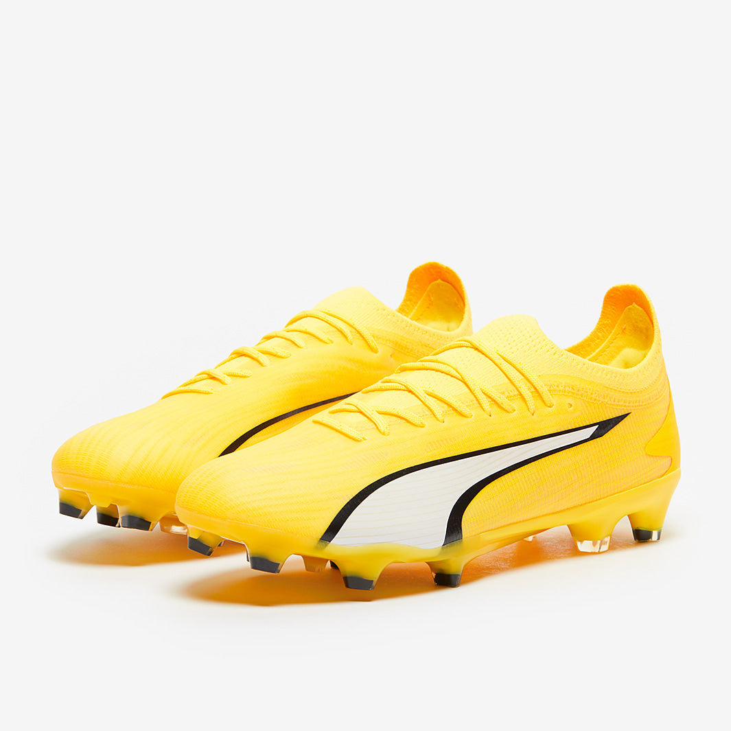 Puma Ultra Ultimate FG/AG Football Boots Yellow Blaze/Puma White/Puma Black